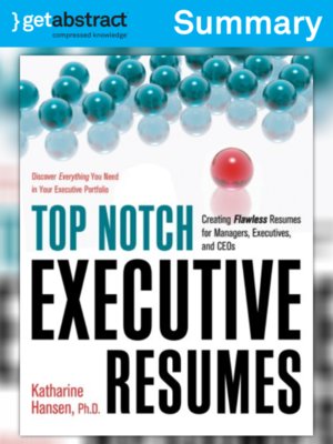 cover image of Top Notch Executive Resumes (Summary)
